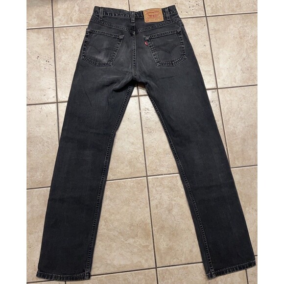 Vintage Levi 505 Jeans Mens 30x34 Red Tab 90s Denim Made In USA Black Clean - Picture 3 of 6